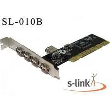 S-LINK SL-010B PCI TO USB 2,0 KART 4+1 PORT